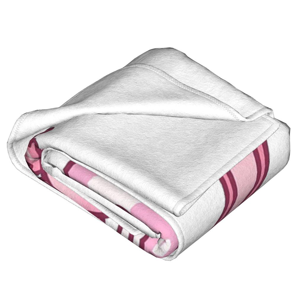 Cute Axolotl Loves Strawberry Milk Doodle Blankets Soft Warm Flannel Throw Blanket Cover for Bed Living room Picnic Travel Home