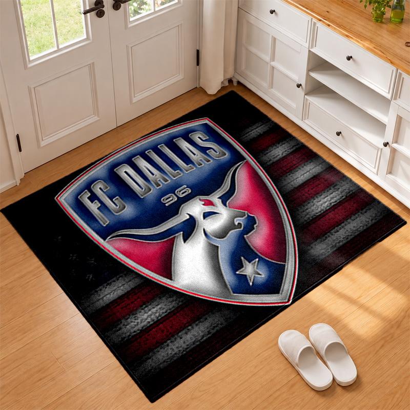 FC Dallas Carpet Door Mat for Living Room or Bedroom Protective Mat Under Chair Office Decoration Christmas Gift Birthday Present