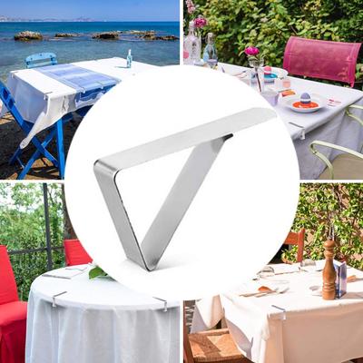 12 Pezzi Acciaio Inossidabile Esterno Campeggio Matrimonio Festa Supporto Clip Morsetto per Tovaglia