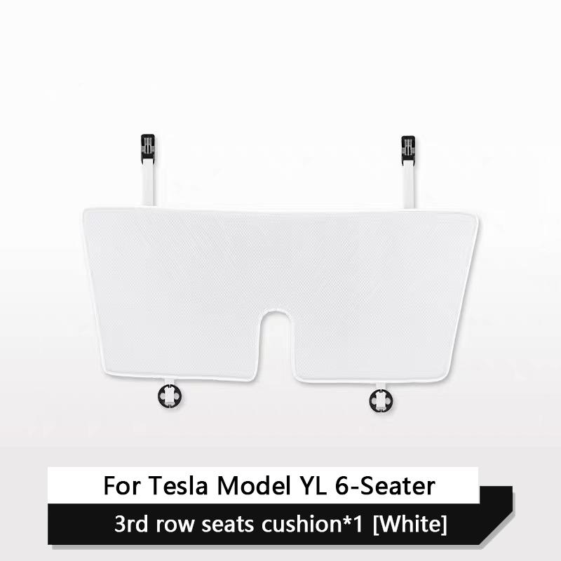 Car Ice Silk Seat Cushion Cover For Tesla Model YL 6-Seater 2026-Now Breathable Comfortable Seat Pad Car Interior Accessories