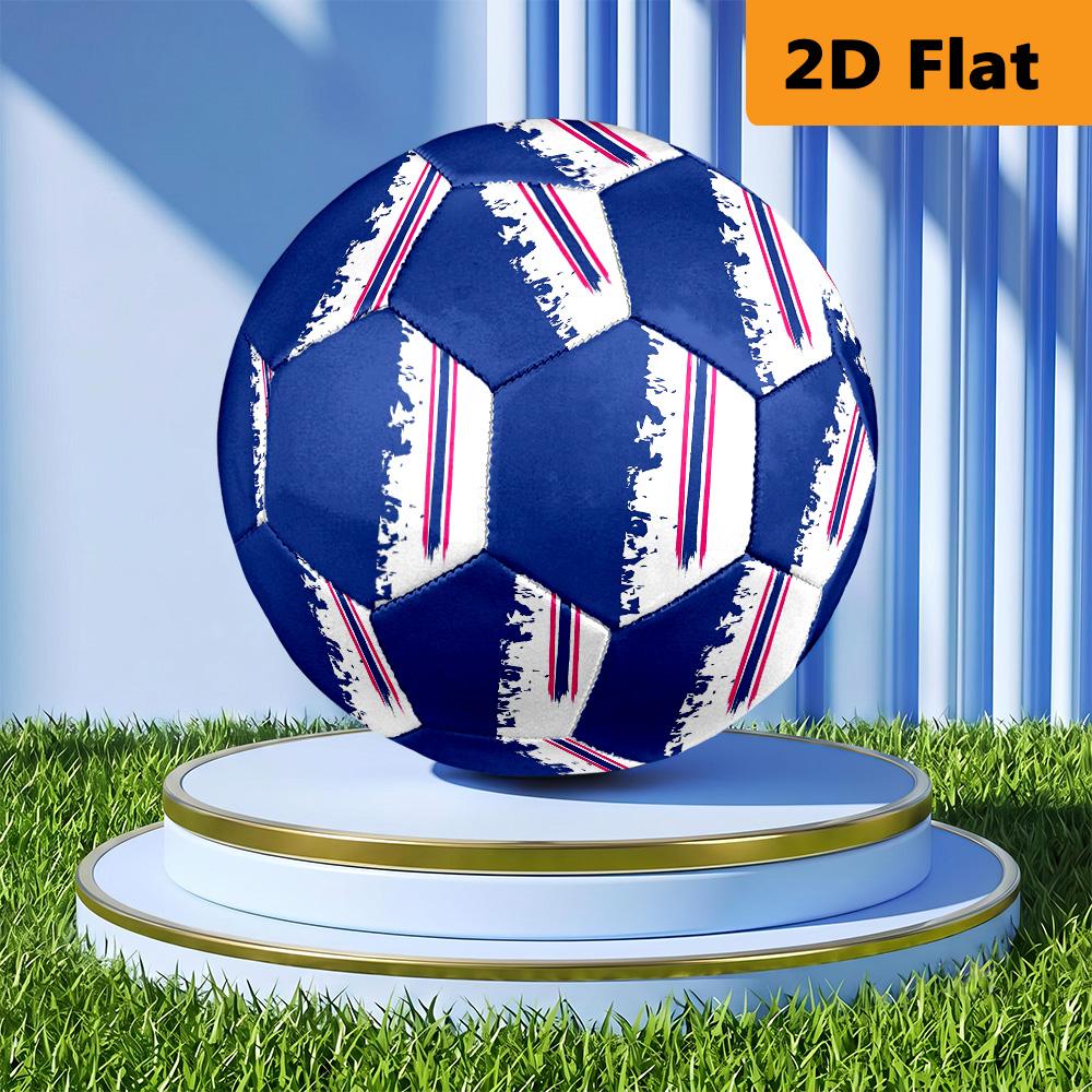French Flag Size Soccer Ball High Elasticity Match Universal Unique Soccer Gift Football Suitable For Both Training And Competition Outdoor Sports