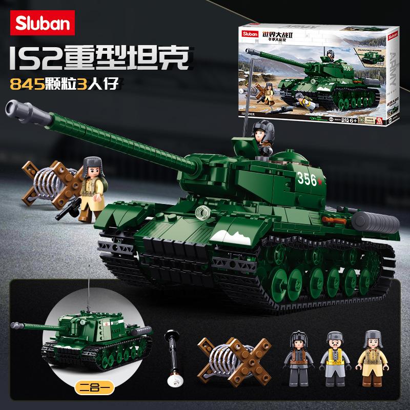 T-54 Main Battle Tank Building Block Classic World War Military Armored Vehicle Model Bricks M4A3 BMP T90 II STEM DIY Model Kit 3D Interlocking