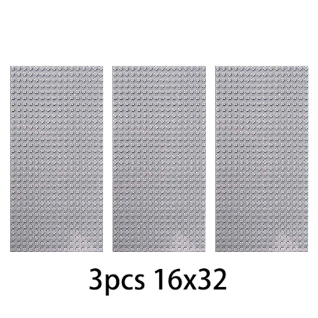 3PCS Bricks Baseplate 32x32 16x32 Dots Plastic Base Plates Compatible MOc BuildingBlock Toys 10 in Classical Multi Color 10 lN