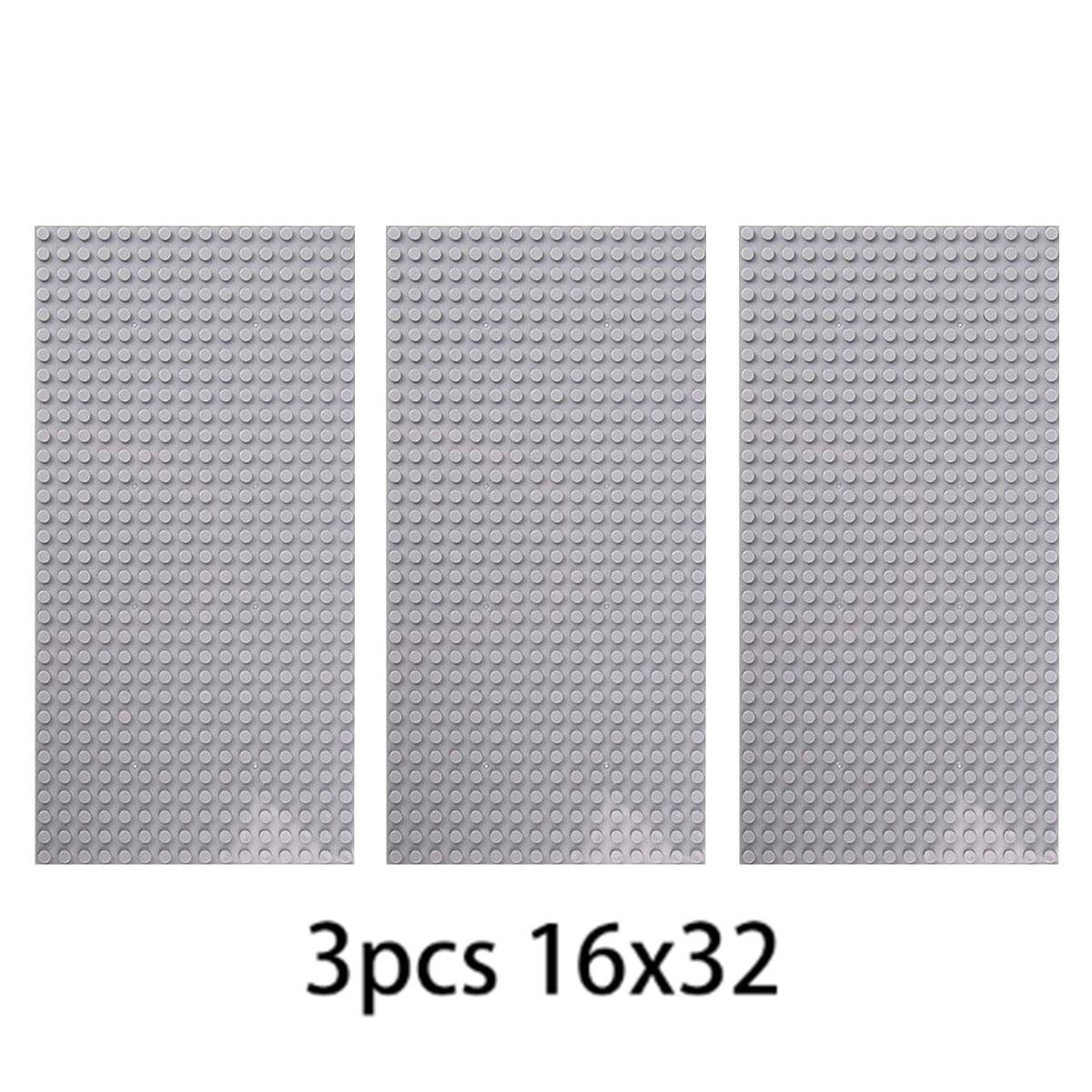 3Pcs Bricks Base Plate 32x32 32x16 Dots Timeless Constructing Modules Base Plate SmallSize Base Plate for City Figures Youngsters 3pcs