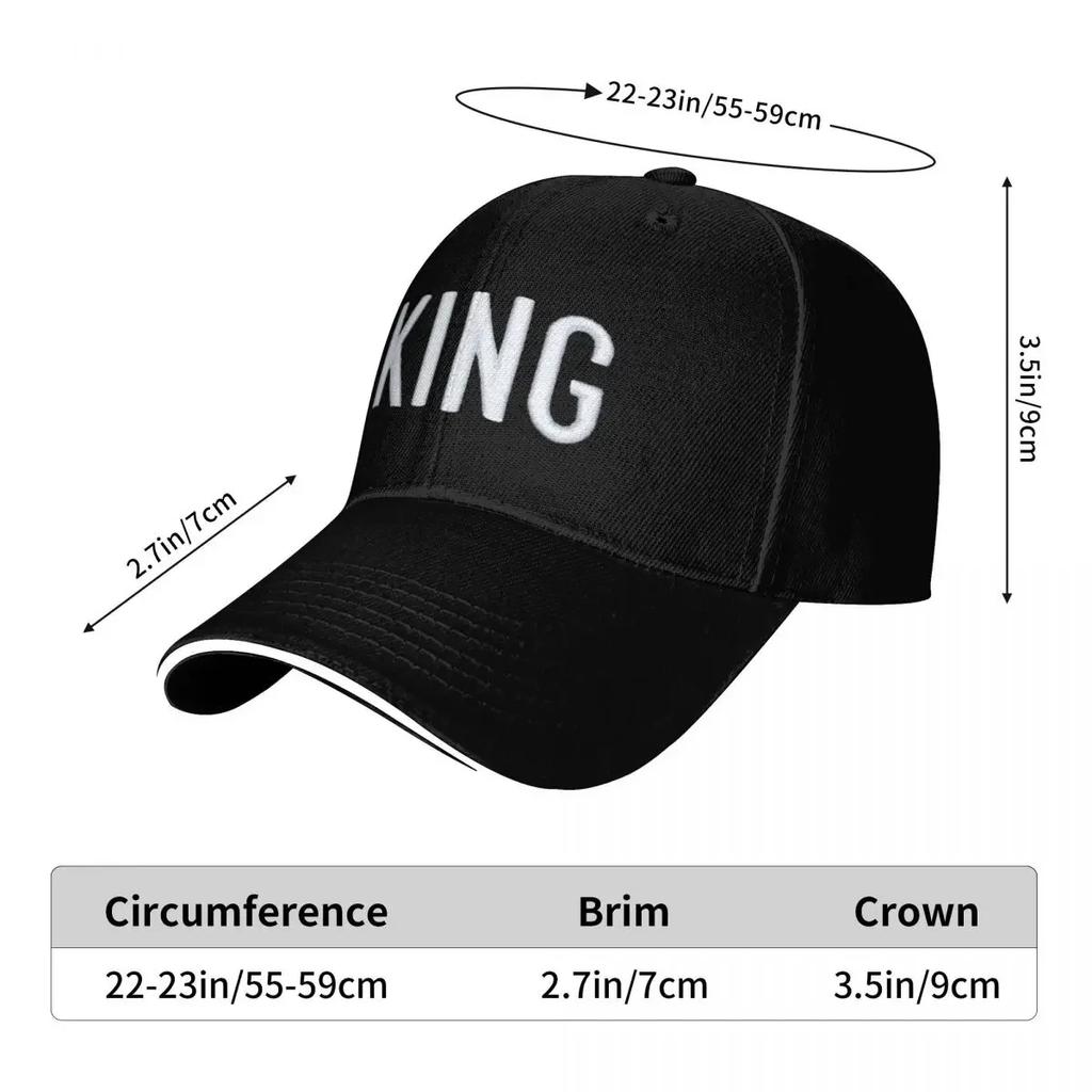 Printing King Letters Pool Party Baseball Caps For Womens High-end Male Beach Coquette Hat Snapback Cap