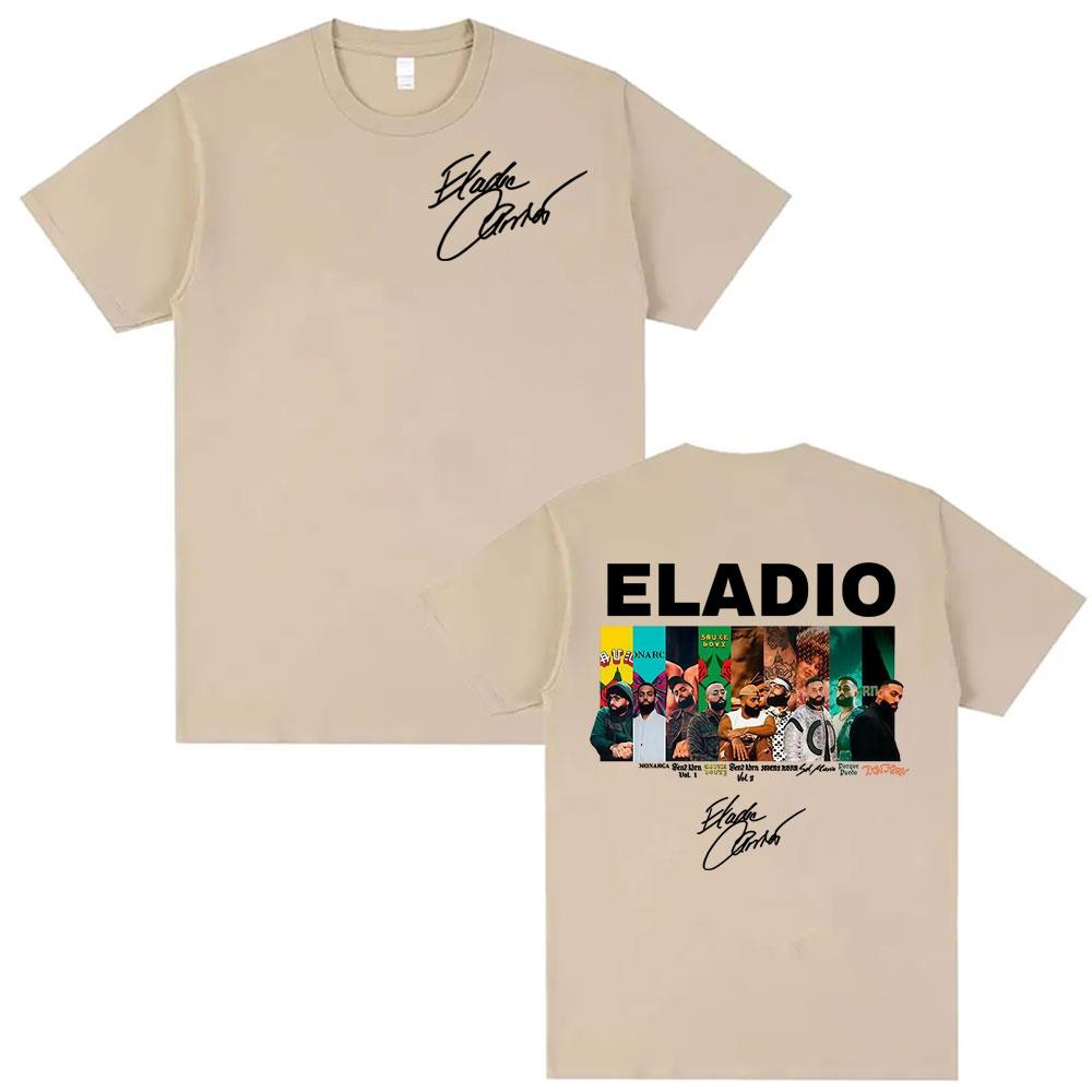 2025 Summer Rapist Eladio Carion Album Graphic Tshirt Male Gothic Hiphop Retro Tshirt Super Cotton High Quality Tshirt