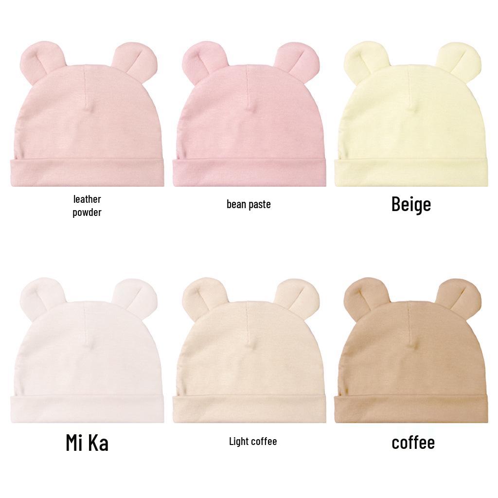 Newborn Baby Bear Ears Pullover Hat - Soft & Comfortable