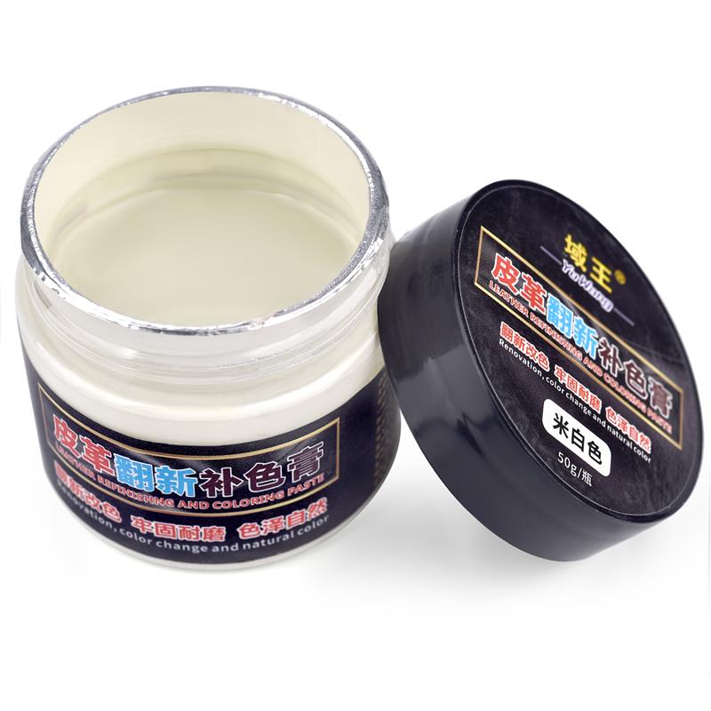 50g Pasta de Reparo de Couro Reparo de Banco de Carro Arranhões Rachaduras Renovação de Couro Creme Complementar Para Sapatos Bolsas Manutenção de Sofá