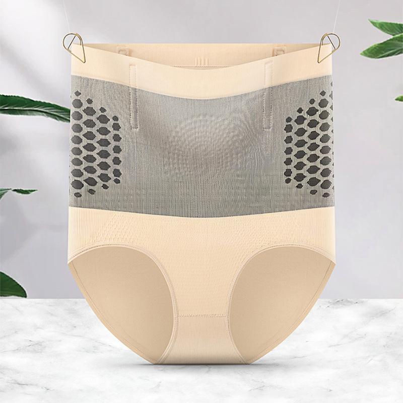 1/2pcs Seamless High Waisted Compression Shaping Pants Postpartum Slimming Underwear Seamless Hip Lifting Anti Roll Edge Shaping M абрикосовый