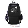Sweet and cool girl schoolbag high value college style primary and secondary school students letter embroidery backpack men