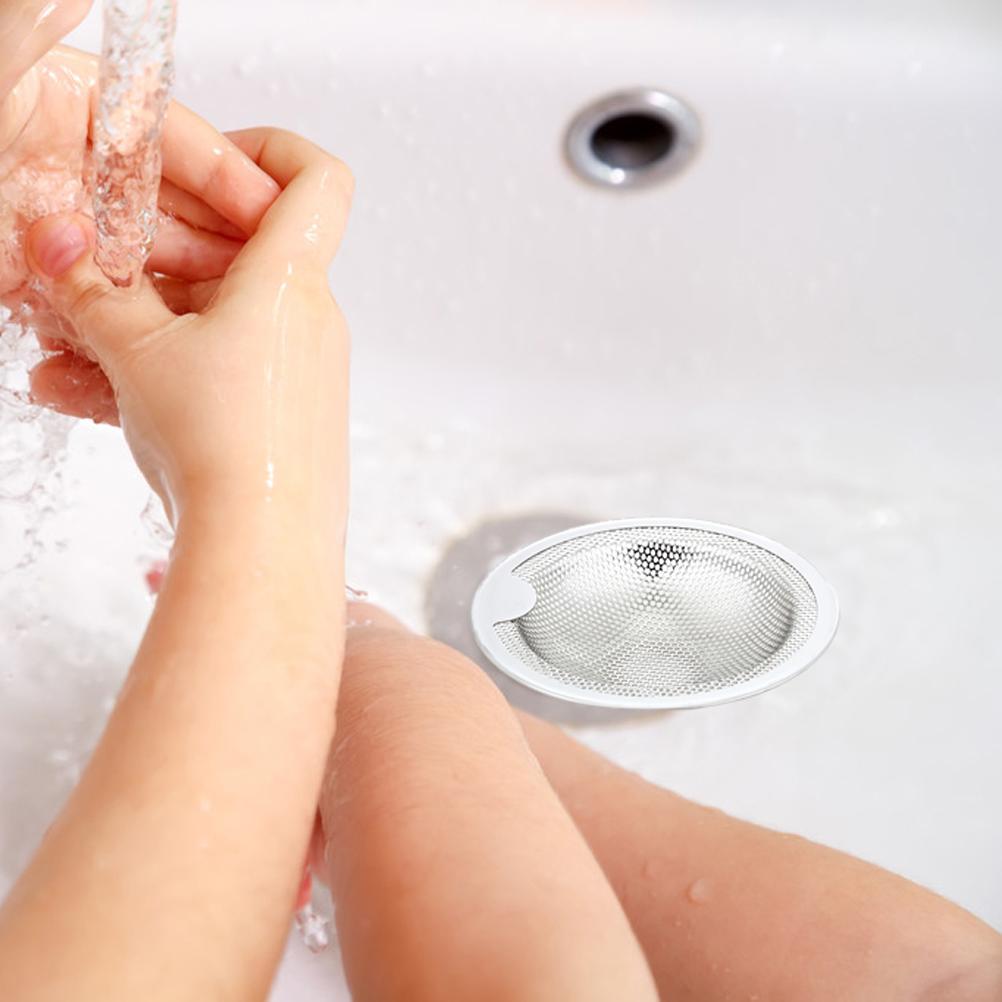 3 STÜCK Küchenspülen-Sieb Edelstahl Abflussfänger Verstopfungsfreies Waschbecken-Sieb für Küche Badezimmer
