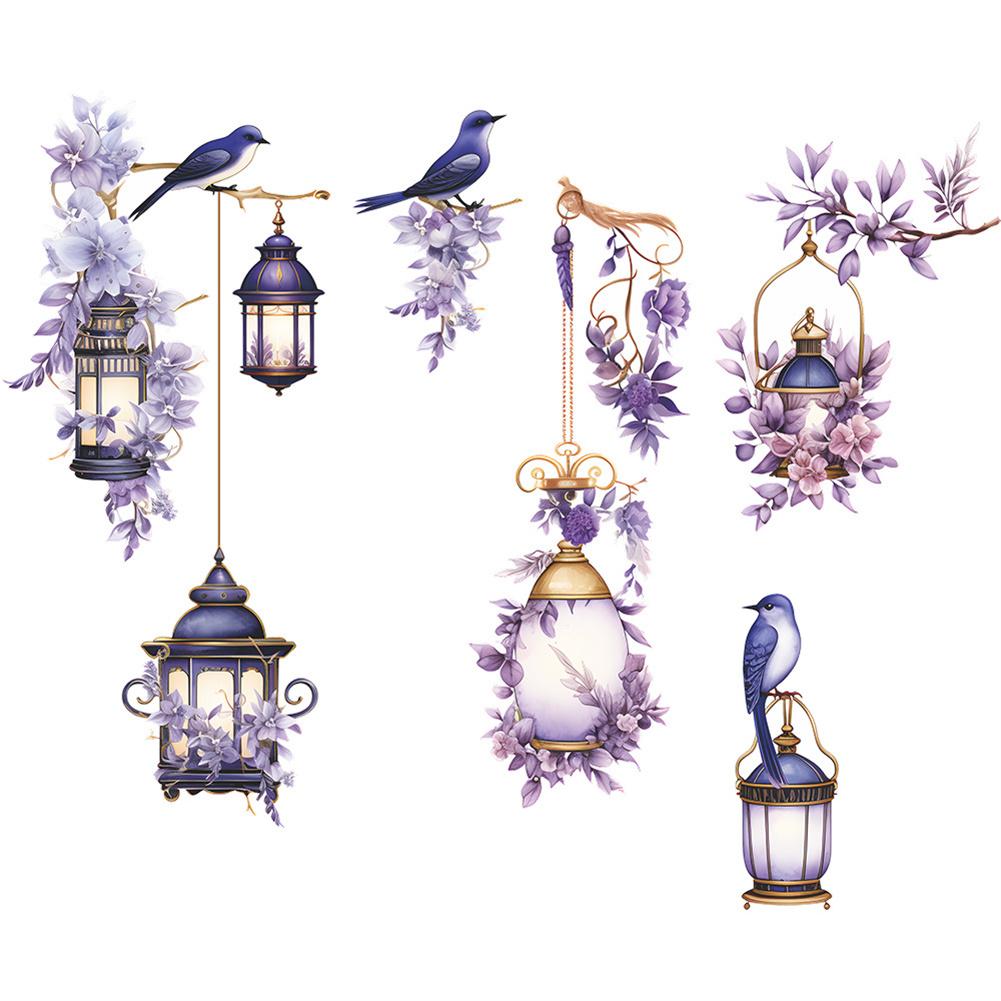 2Pcs Wall Stickers, Bird Wall Decals, Removable Wall Art Decor, Waterproof Stereo Flower Home Decoration For Bedroom, Children's Room, Kindergarten