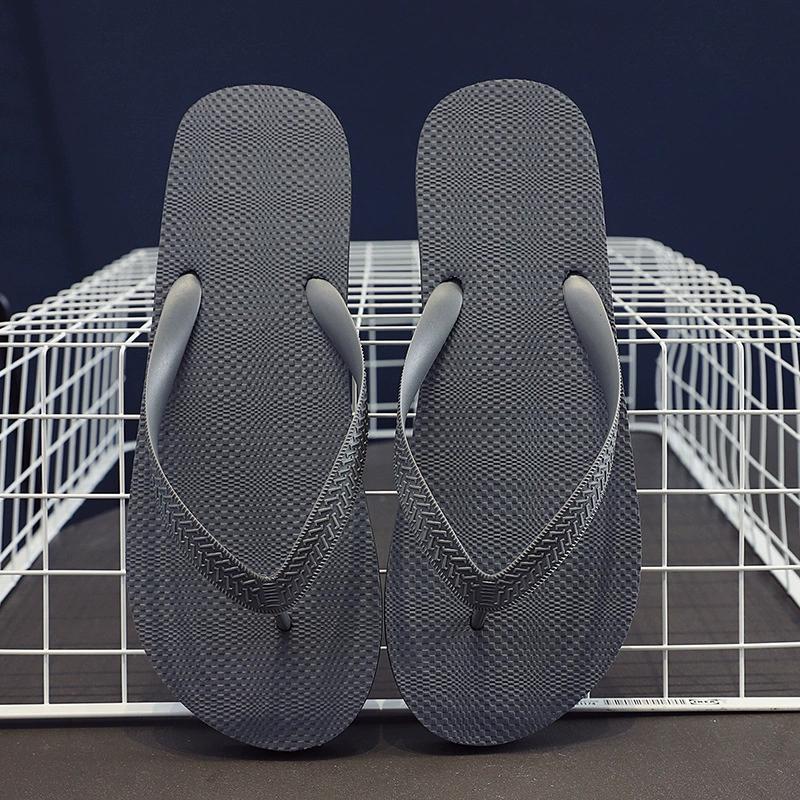 Flip-Flops Damen Sommer Rutschfest Einfach Outdoor-Bekleidung Einfarbig Zehensteg Meer Strand Paar Sandalen und Hausschuhe Damen und Herren