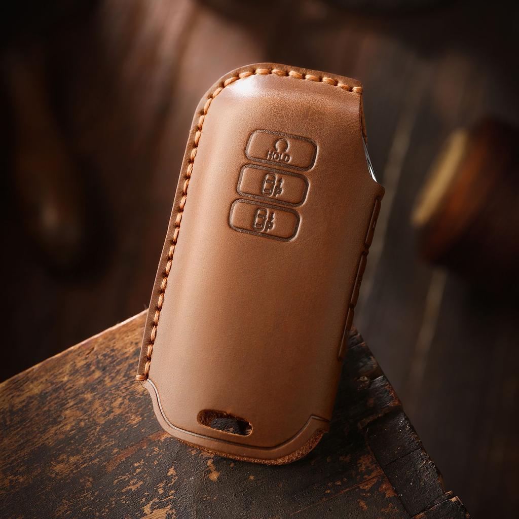 Retro Key Cover for Kia/KIA Korea KN Solanto Ka Wah Business Vehicle Handmade Leather Shell Buckle Bag