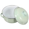 Vintage Enamel Stockpot With Lid For Home Kitchen Multifunctional Cooking Stew Pot Ideal For Soup Noodle And Milk Green Enamelware Cooking Pot With Ha