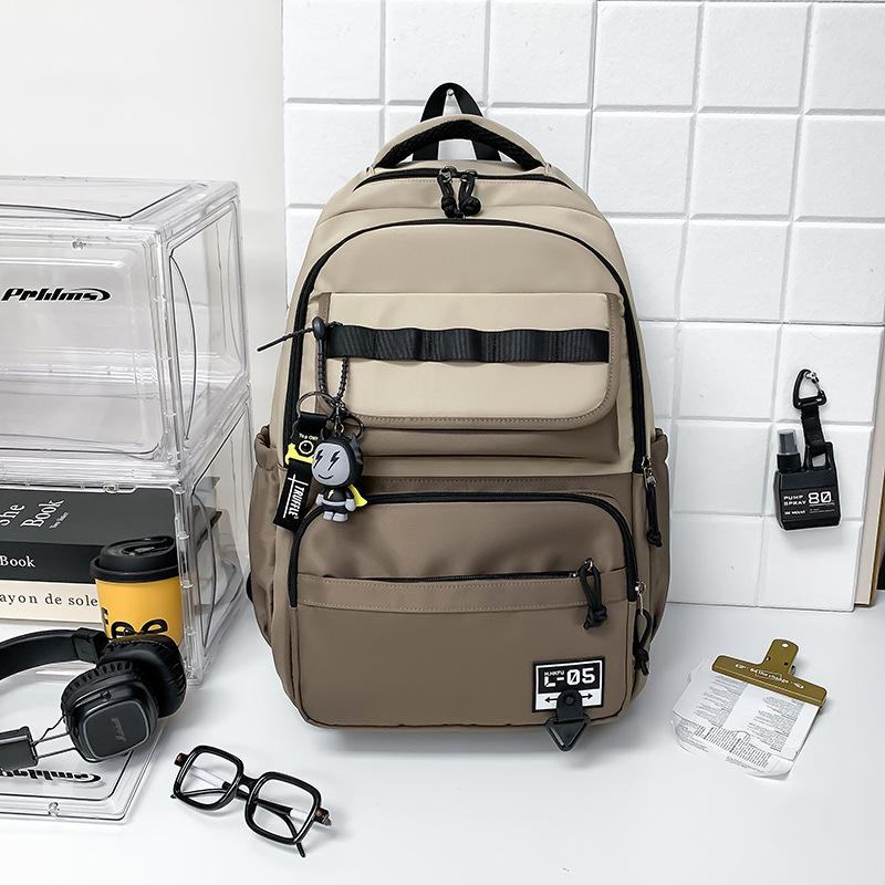 Schoolbag1011 New Japanese College Student Backpack Men's Travel Backpack Junior High School High School Students Large Capacity Multi-layer Schoolbag