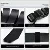 Toothless Nylon Canvas Belt Outdoor Simple Casual All-Match Men's Leather Belt Youth Belt