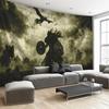 Nordic Dark Warrior Digital printing polyester wall tapestry suitable for use in living rooms bedrooms offices bars party