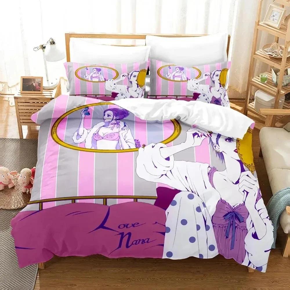Anime Nana Bettwäsche Set Jungen Mädchen Twin Queen Size Bettbezug Kissenbezug Bett Kinder Erwachsene Mode Heimtextilien Anpassbar
