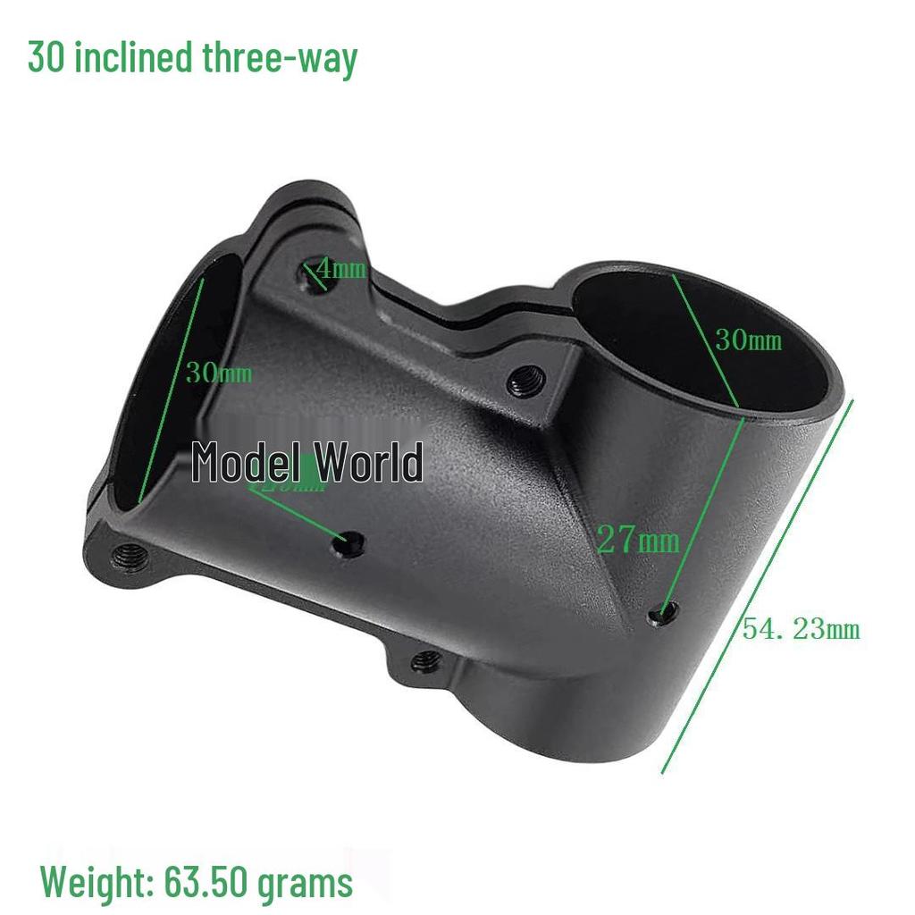 Aluminum Alloy Tee Pipe Clamp for Drone Landing Gear (16/20/25 to 25/30/40)
