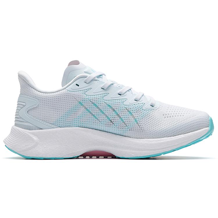 Anta MACH 2.0 Cushioned Anti-Slip Wear-Resistant Breathable Lightweight Low-Top Running Shoes Women's White Blue 122235583-6