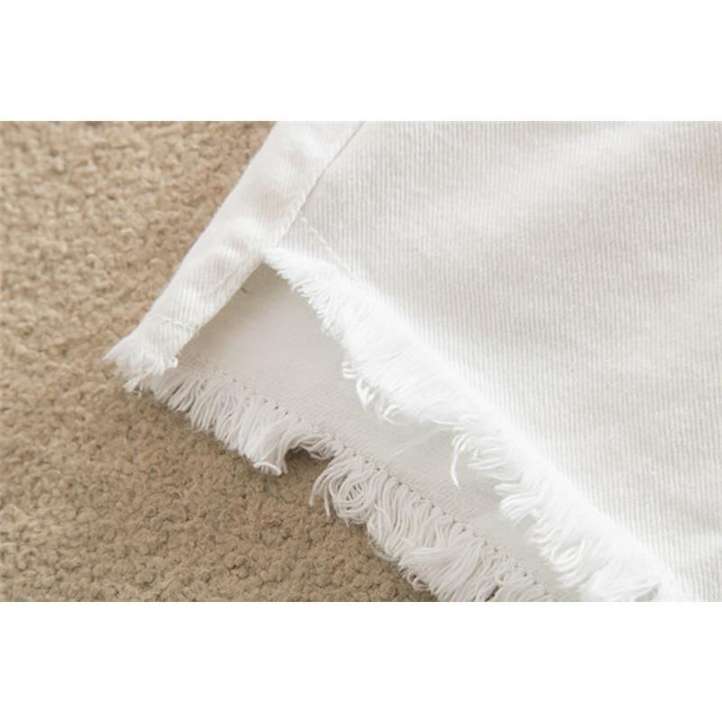 Summer Han Version with Students High Waist Jeans Slim Slim Skinny Skinny A Sexy Hot Pants Short Shorts Ladies