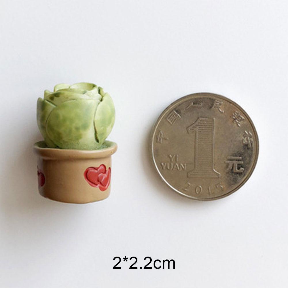 

Мини трехмерные 3D кактус мясистые наклейки на холодильник смоляные маленькие украшения записка сообщение простой креативный дизайн дома