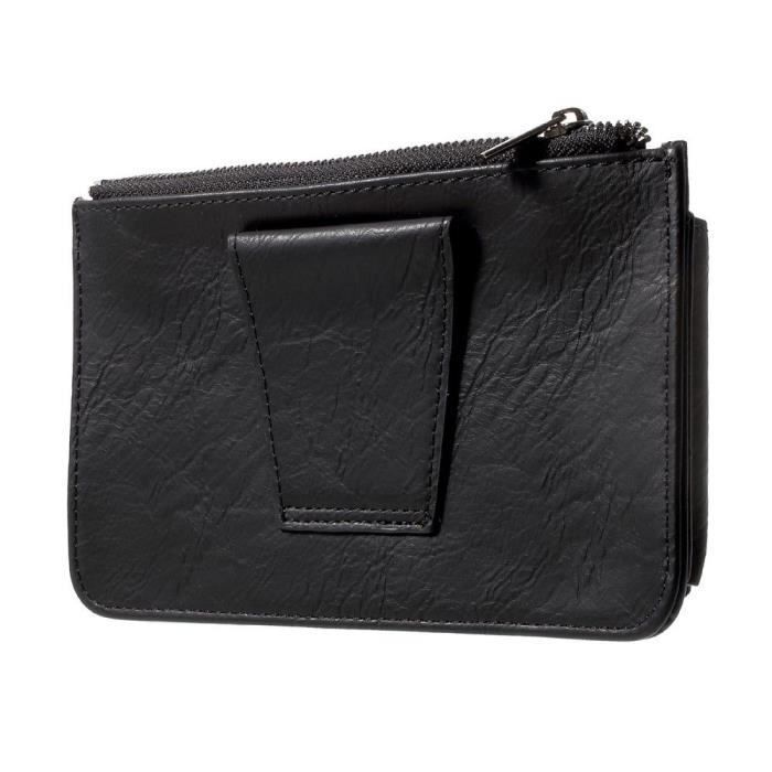 Étui à Ceinture Horizontale - ZTE - Visible R2 - Cuir Synthétique - Noir - 15,5 x 9,0 x 1,3 cm