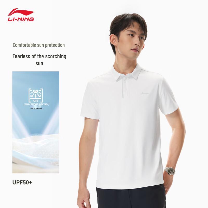 

Li-Ning Men s Quick-Dry Sun Protection Sports Polo Shirt APLW163 L