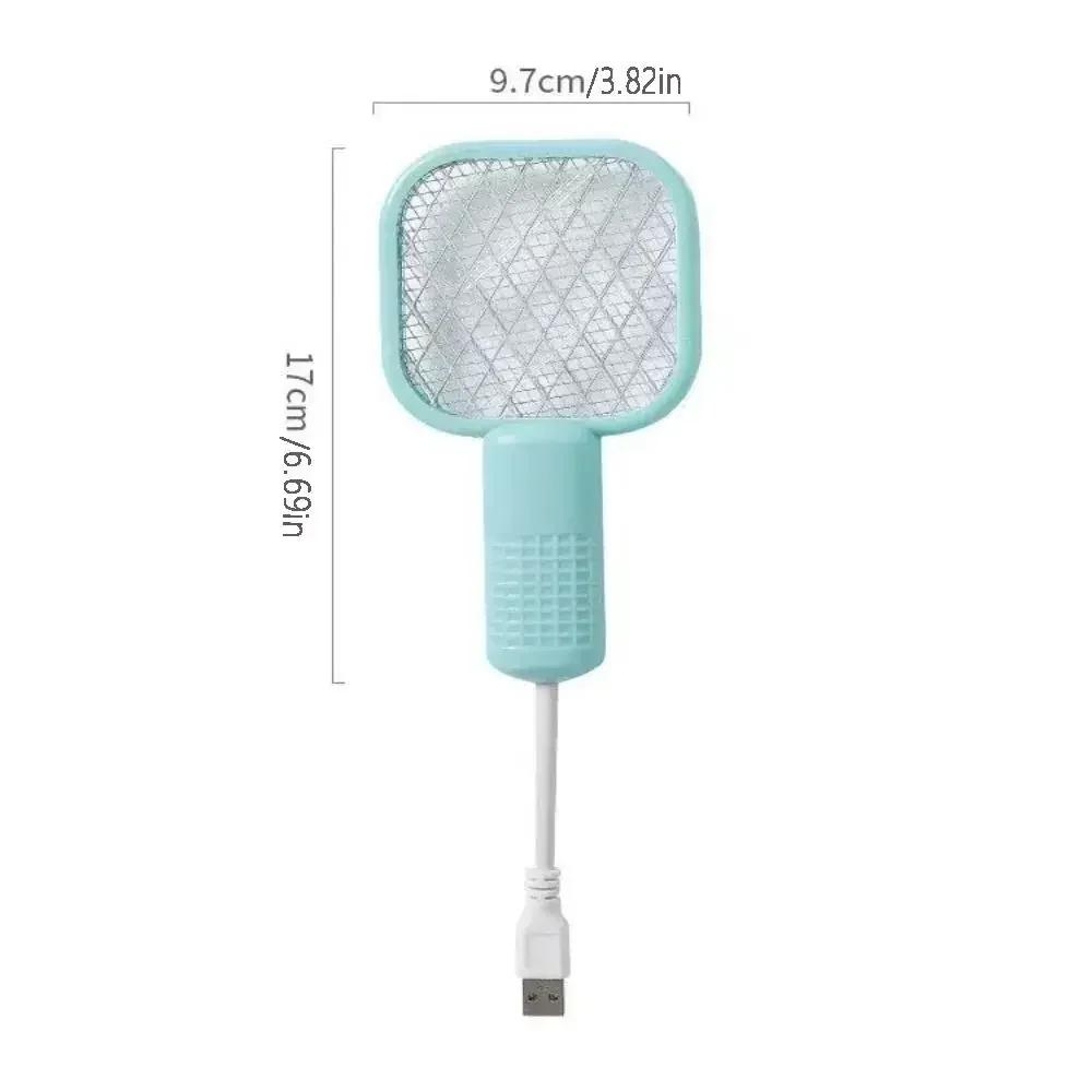 USB Rechargeable Mosquito Zapper with Purple LED Light Auto Bug Trap for Home Garden Travel Outdoor Camping Fly Swatter