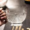 Zhuopu Sunflower Embossed Glass Dessert Cup