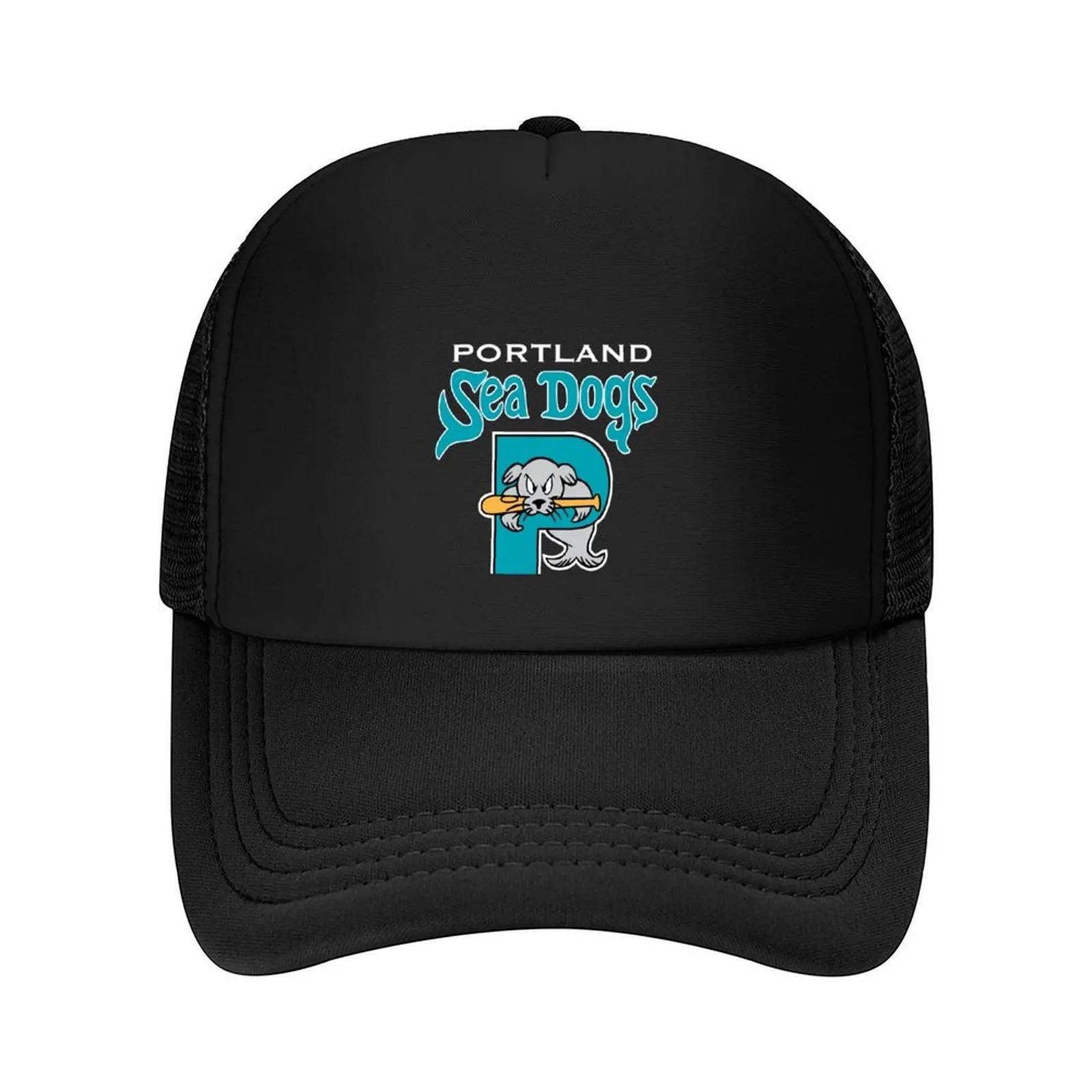90&x27;s throwback Portland Sea Dogs Long Sleeve T-Shirt Baseball Cap Sports Cap designer cap custom caps Caps For Women Men s