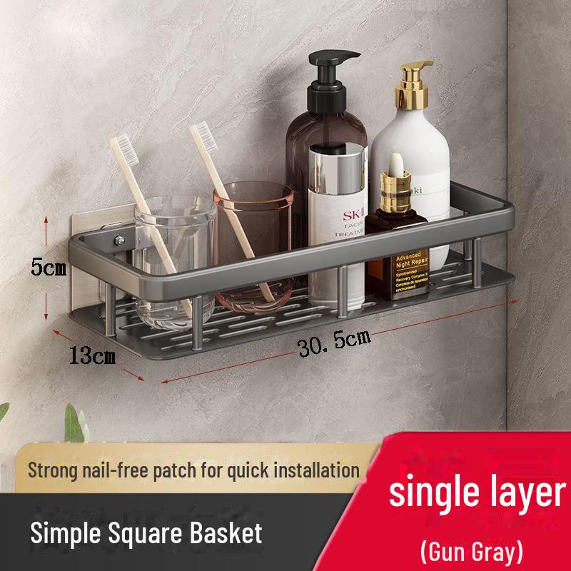 

Кутова алюмінієва полиця для зберігання у ванній кімнаті rectangular board single layer widened