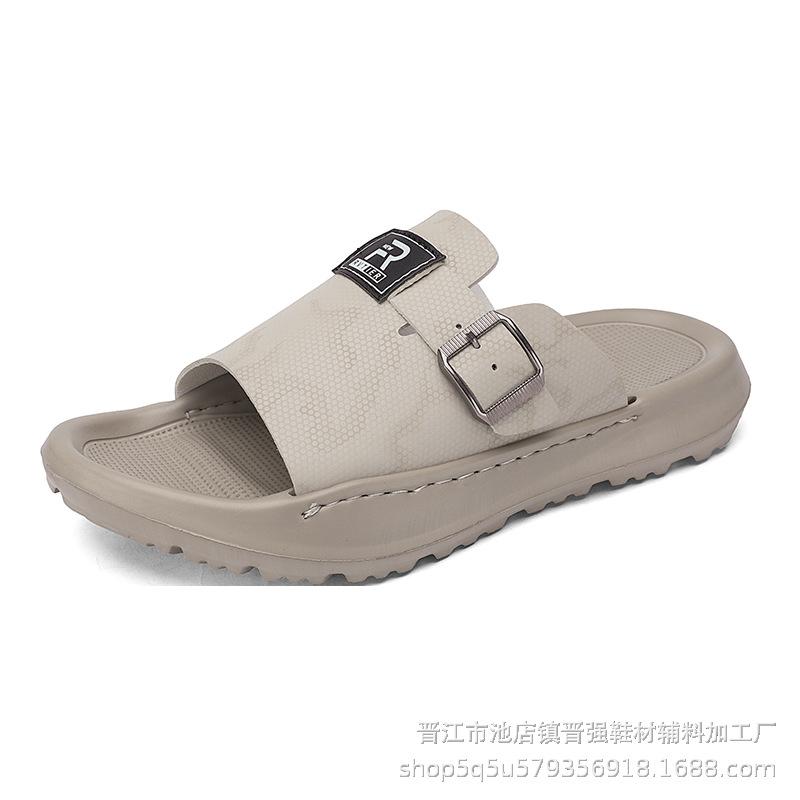 

Тапочки на платформе-маффине, летняя новинка, прозрачные сандалии, модные, универсальные, повседневные, пляжные, крутые тапочки 44-45 бежевый