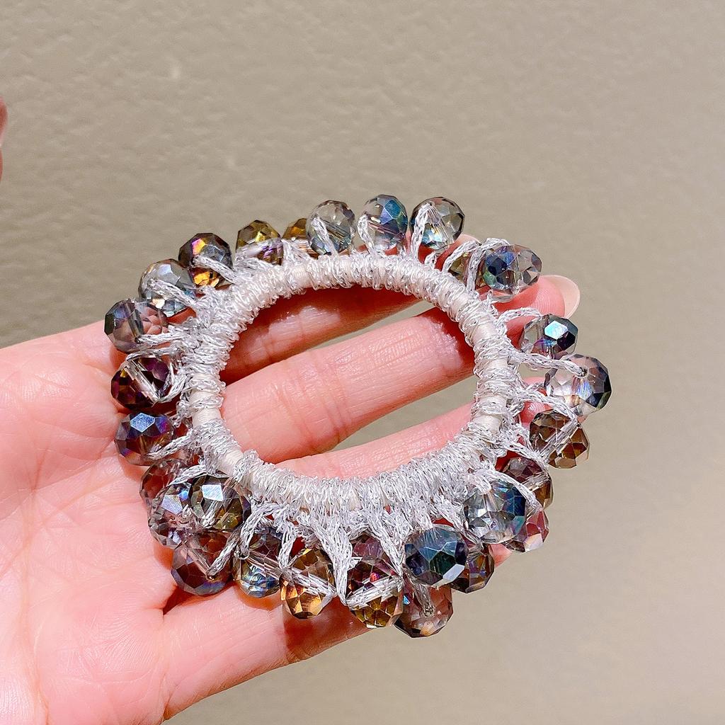 1pc Rhinestone Beaded Hair Tie Women's Hair Accessories