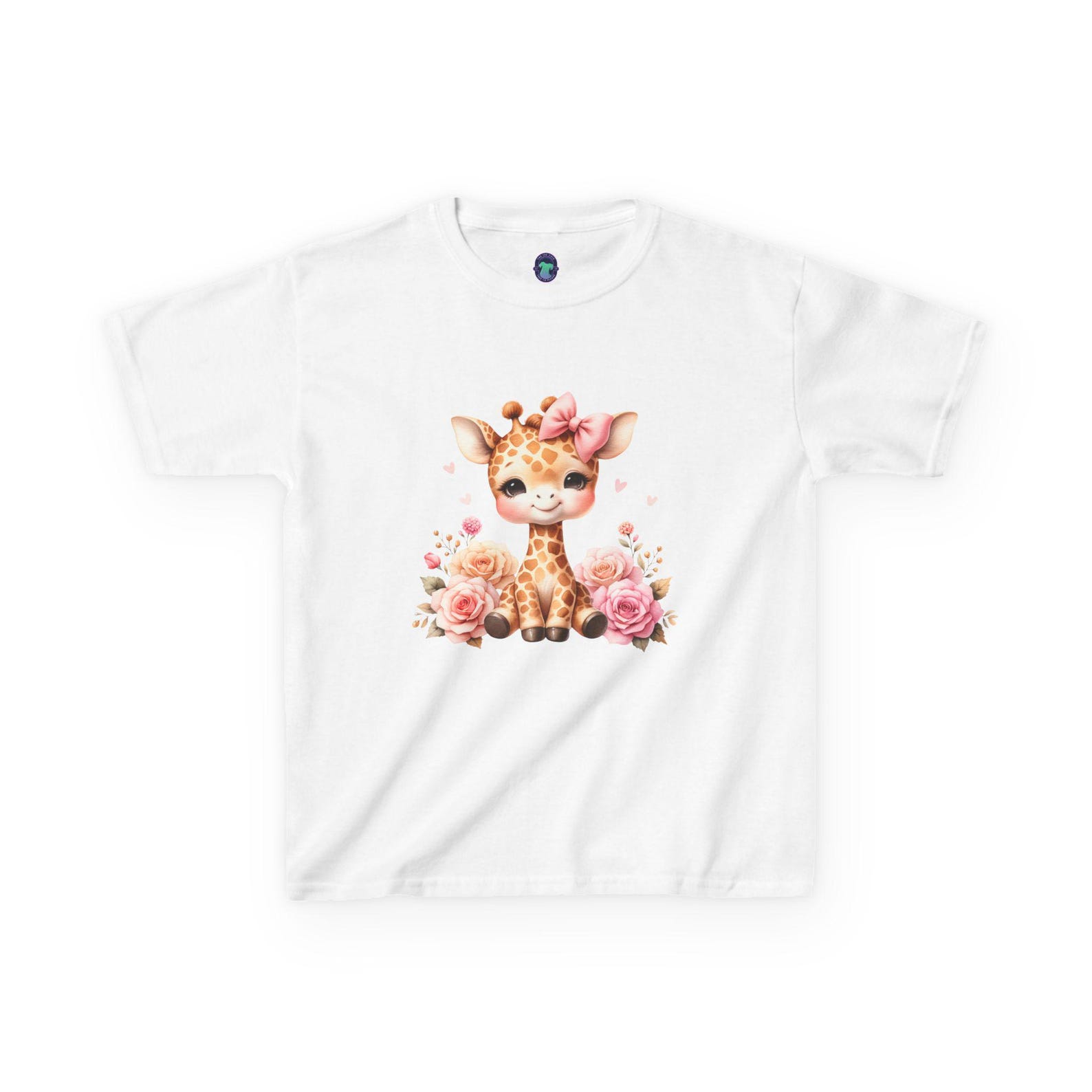 Cute Giraffe Kids Tee, Adorable Childrens Cotton T-Shirt, Kids Birthday Gift, Animal Lover Shirt, Fun Summer Wear 160
