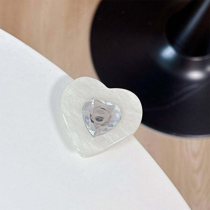 

Xiaoqing Fresh Air Color Three-Dimensional Heart-Shaped Desktop Drama Mobile Phone Airbag Holder Folding Telescopic Magnetic Ring