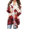 Women's Halloween Print Long Sleeve Front Cardigan Printed Top Lightweight Jacket