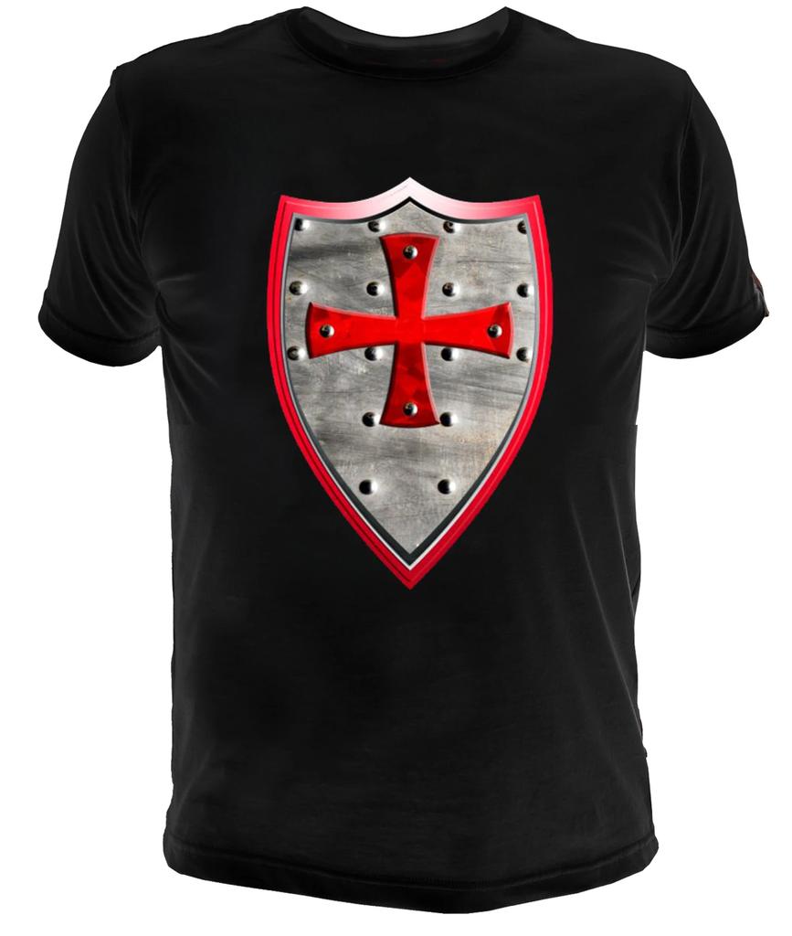 Knights Templars Crusaders Cross Shield Tshirt 100 Cotton Oneck Summer Short Sleeve Casual Unisexs Tshirt Size S3xl
