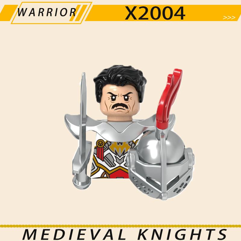 Medieval Military Jerusalem Tripoli Knight Building Blocks Castle Lionheart Hospital Teutonic Soldier Figures Warrior Bricks Toy