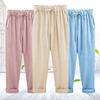 Pantalon trapèze taille élastique pour femme avec poches pantalon fuselé pantalon large pantalon droit chic pantalon ample pantalon taille haute décontracté