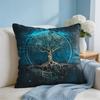 Tree Of Life Abstract Cushion Cover Square Pillow Bedroom Sofa Leisure Comfort Living Room Home Decoration X