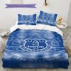 Everton Logo  Pattern Bedding Quilt Set Quilt Cover Pillowcase Home Decoration Birthday Gift (1 * Duvet Cover + 2 * Pillowcase, Without Core)