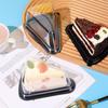 Baijie 8-inch Triangular Disposable Cake Boxes, 20-Pack