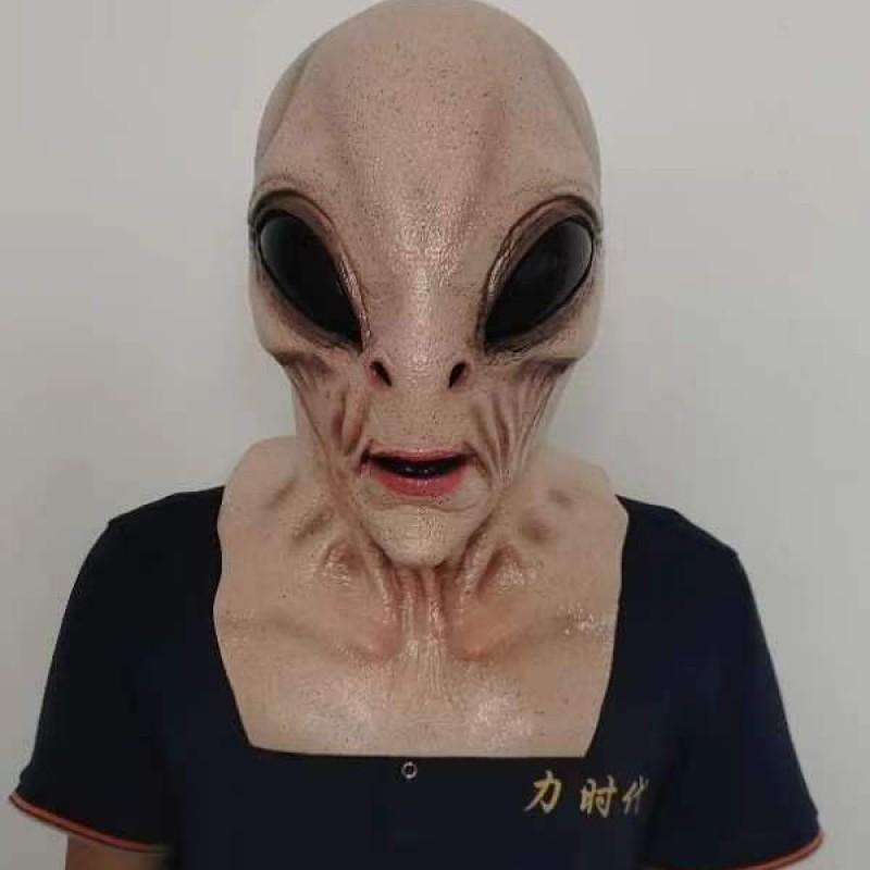 Alien Mask Latex Halloween Cosplay Costume Horror Party Prop