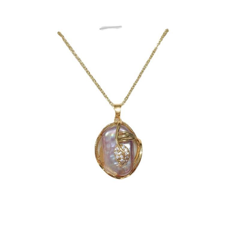 Natural Freshwater Pearl Baroque Pearl Pendant New Necklace