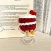 Cartoon Birthday Cake Series Keychain Cute Soothing Decoration Companion Plush Doll Soothing Toy Christmas Holiday Gift