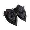 Retro Korean Polka Dot Bow Claw Clip Hair Accessory for Autumn/Winter