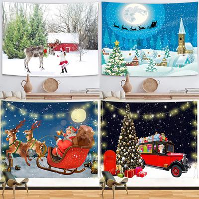 Home Decoration Tapestry Christmas Wall Hanging Decoration Bedroom Living Room Wall Print Background