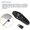 Infrarot-Fernbedienung 2,4 GHz Kabelloser Presenter USB-Steuerung PPT Laser Flip-Stift Büro Lehre